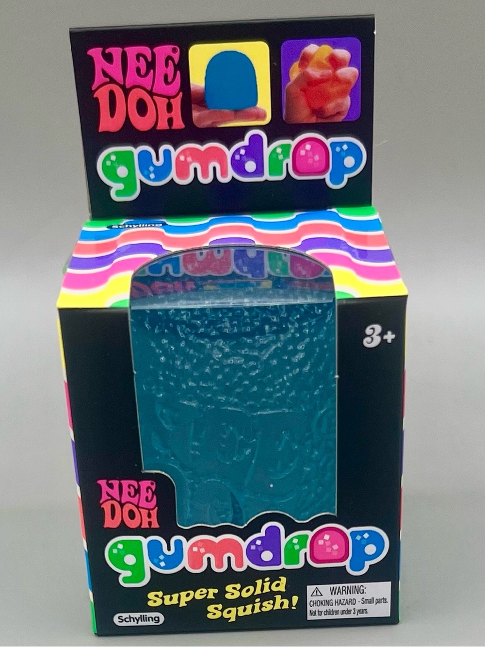 Authentic NEEDOH Gumdrop Super Solid Squish! Stress Toy - BLUE💙 NEW in BOX